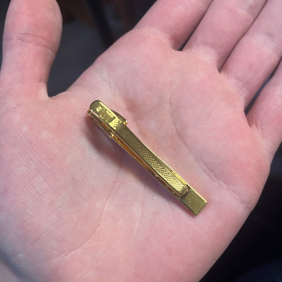 Dunhill Tie Clip - Vintage - Gold and Silver - Picture 2 of 6